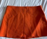 Zara Orange Mini Skirt Photo 0