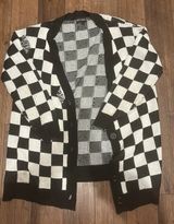 Current Mood Checkered Cardigan Photo 0