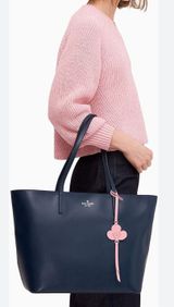 New York Kelsey Top Handle XL Tote In Blazer Blue Photo 0