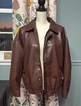 leather bomber jacket Photo 0