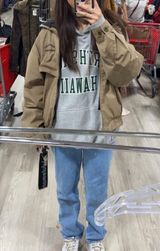 Vintage State Police Windbreaker Utility Jacket Tan Size M Photo 0