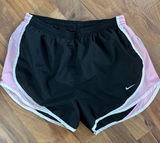 Nike Women's Black and Pink Athletic Shorts Photo 0