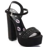 Juicy Couture Black Trice Rhinestone Platform Heel Photo 0