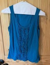 Blue Sleeveless Top Photo 0
