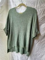 easel Teal oversized sweater  Photo 0