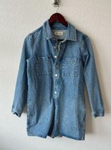 Madewell Women's Denim Longsleve Romper NWT Photo 0