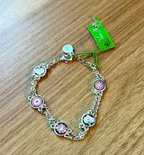 Vera Bradley Silver & Floral Chain Bracelet NWT Matches Tutti Frutti Bag Listed Photo 0