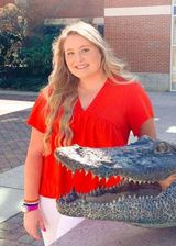 Versona Bright Orange Blouse- Size XL Photo 0