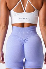 NVGTN Periwinkle Scrunch Seamless Shorts Photo 0