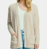 Seven 7 women cream long sleeve open front soft cardigan sweater size Small Photo 0