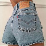 Vintage  light wash shorts Photo 0