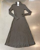 Turtleneck Neck Long Sleeve Knit Long Sweater Dress Size S Photo 0