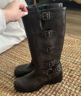 Brown Buckle Knee Photo 0