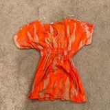Xhilaration Bright orange beach cover up Light Weight Size Medium Photo 0