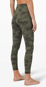 Green Camo Align Leggings 28” Photo 0