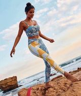 Free People Movement Double Take Printed Legging and Crop Top Bra Set Photo 0