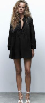 ZARA Poplin Dress Photo 0