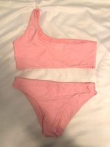 Zaful one shoulder coral bikini set Photo 0