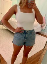 Abercrombie & Fitch White Bodysuit Photo 0