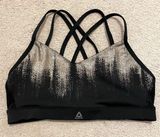 Reebok Women’s Strappy Sports Bra Gold Black Photo 0