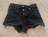ZARA BLACK  JEAN SHORTS Photo 0