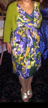 Adrianna Papell Abstract Dress Size 14 Photo 0