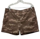 Eddie Bauer Legend Was Slightly Curvy Camo Shorts Size 16 Pinkish Brown Photo 0
