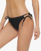 Women's Tie Side Bikini Bottoms Mid Rise String Bathing Suits Bottom Photo 0