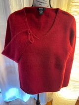 Alfani 100% Cashmere Red Sweater Soft Cute Photo 0