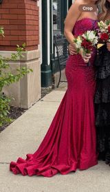 Red Sherri Hill Prom Dress Photo 0