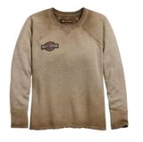 HARLEY-DAVIDSON Studded Pullover Women Sz S Bikers Grunge Festival Y2K Boho Logo Photo 0