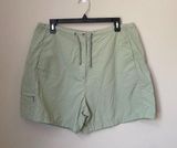 Woolrich Women's 14 Meadow Green Nylon Hiking Shorts Outdoor Walking Lightweight Photo 0