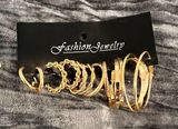 Elegant Gold Hoop Earrings Set Photo 0
