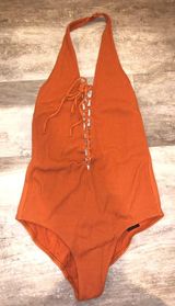 ZARA Ribbed Halter Body Suit Photo 0