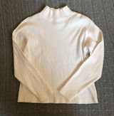Dress Barn White Turtle Neck SZ L Photo 0