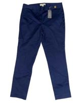 Women’s Navy Blue Dress Pants Gold Accents Size 10 New With Tags Photo 0