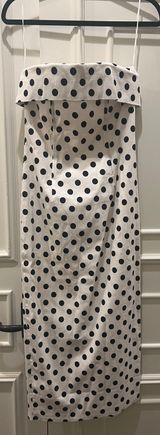 Fabrik Strapless Polka Dot Column Dress Photo 0