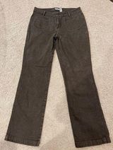 CHICOS platinum brownish black denim high rise wide-leg pants Photo 0