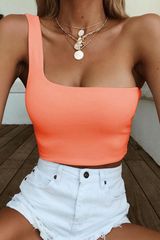 Orange Crop Top Size M Photo 0