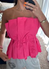 DO+BE Pink Strapless Top Photo 0