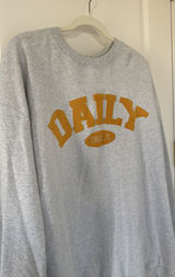 Daily Drills Fleece Oversized Crew - heather grey with Honey Photo 0