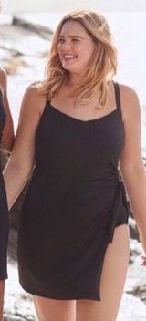 Lands'End  Plus Sweetheart Neck Black Swimsuit in Size 22W Damaged Tag Photo 0