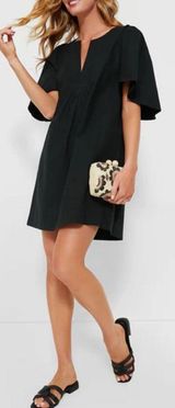 Tuckernuck Pomander Place Finley Black Cotton Flutter Sleeve Dress - Sz S 🧡🎀 Photo 0