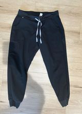 Black Srub Jogger Pants Photo 0