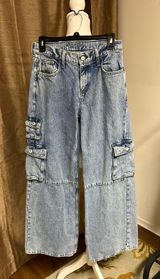 Arizona Jean Company Arizona Low Rise Baggy Flare Cargo Jeans Photo 0