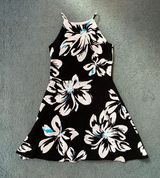 Love...Ady Black And White Floral Halter Dress Photo 0