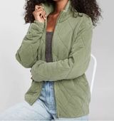 WILD FABLE Quilted Olive Green Jacket Photo 0