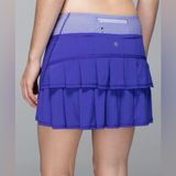Lululemon Womens Skirt Purple Run Pace Setter Pleated Rare Skort size 8 Photo 0