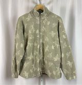 Columbia Medium Fleece Floral Nature Print Zip Jacket Outdoor Hiking Camping Photo 0