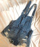Hollister DENIM OVERALL SHORTS Photo 0